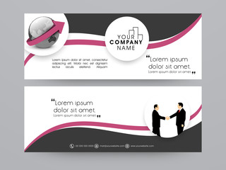 Wall Mural - Business web header or banner design.