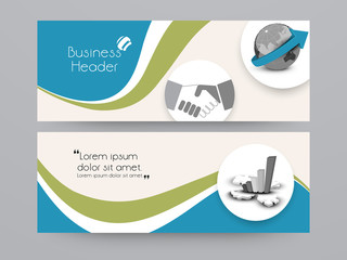 Wall Mural - Web business header or banner.