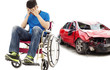 © Tom Wang - stress and Disabled patient with car accident concept
