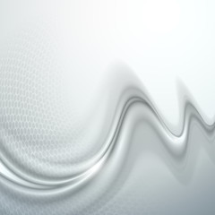 Aufkleber - Gray abstract wave