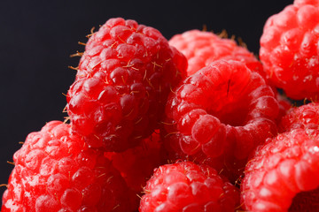 Raspberries Closeup