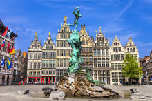 Traditional Flemish Architecture In Belgium - Antwerpen City