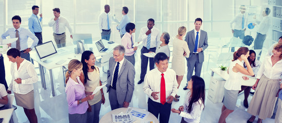 Canvas Print - Group of Business People Meeting in the Office