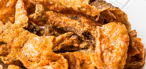 Crispy fish skin