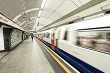 LONDON - JUNE 16: Inside View Of London Underground On June 16,