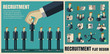 © mammoth19 - recruitment. picking the right candidate professional .Flat icon