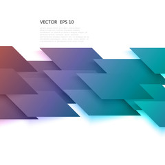 Wall Mural - vector abstract geometric shape from gray diagonal romb.