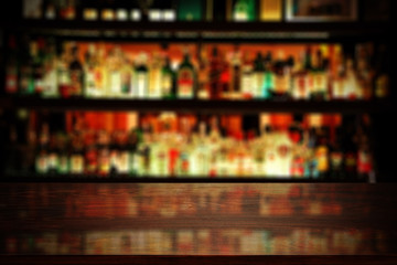 Wall Mural - desk top in bar