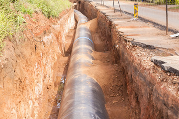 Aquaduct Construction Pipe Road