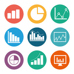 Canvas Print - Business statistics design.