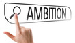 © gustavofrazao - Ambition written in search bar on virtual screen