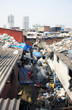 Mumbai Slum Recycling Street from the Rooftops
