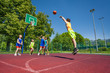 © Sergey Novikov - Boy performs foul shot at basketball game