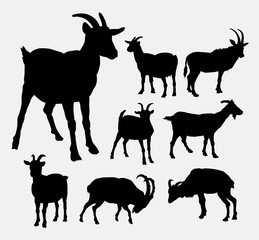 Sticker - Goat animal silhouettes