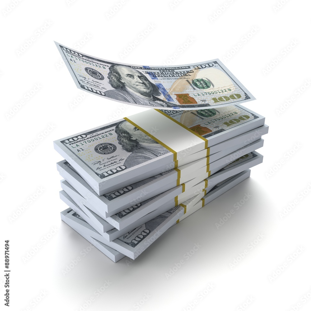 ドル紙幣の札束 Stock Illustration | Adobe Stock