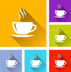 Poster - coffee icons