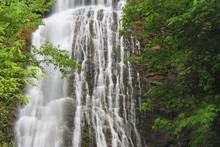 Mingo Falls Near Cherokee, North Carolina In The Summer