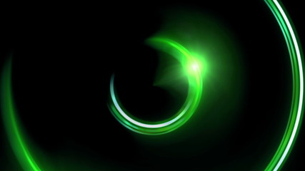 Wall Mural - The circle shape of ring lens flares is rotating with dark background