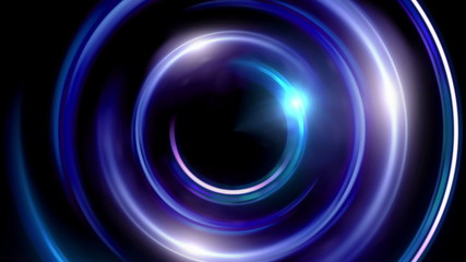 Wall Mural - The circle shape of ring lens flares is rotating with dark background