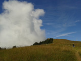 Fototapeta Tęcza - Nuages dans les Alpes à côté du Mont Bisanne