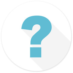 Leinwandbilder - question mark flat design modern icon