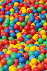 Wall Mural - plastic colored balls background