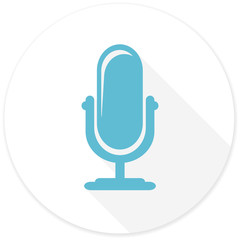 Poster - microphone flat design modern icon