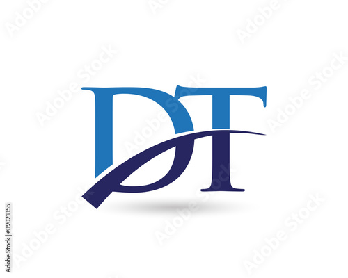 Dt Logo Letter Swoosh - Buy This Stock Vector And Explore Similar 