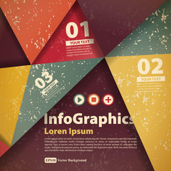 Wall Mural - Modern abstract banner design for infographics