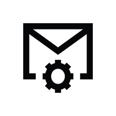 Canvas Print - Email Setting Vector Icon