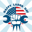 © K3Star - Happy Labor Day and workers right vector poster