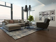 © XtravaganT - Modern cozy living room interior with gray couch