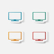 © chorniy10 - Paper clipped sticker: plasma