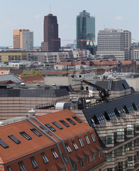 Wall Mural - berlin germany cityscape view from above