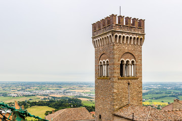 Wall Mural - civic tower in the medieval village of bertinoro