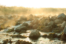 Dawn Over Rushing River