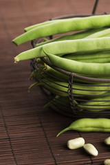 Sticker - Green beans close up