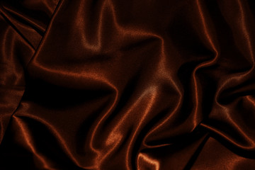 texture of cloth Chocolate brown satin silk