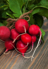 Canvas Print - Fresh organic radish