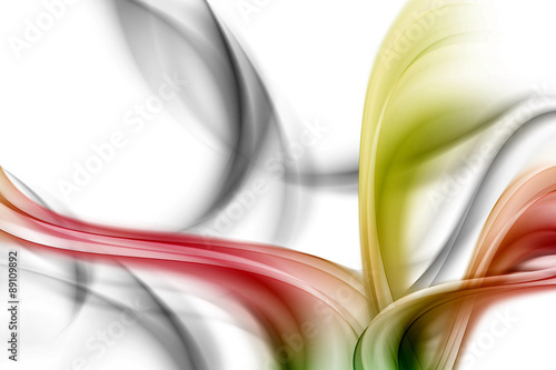 Obraz w ramie abstract color wave background