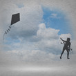 © adam121 - Girl and flying kite