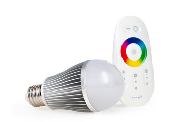 LED colored light with remote control