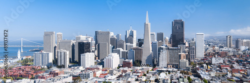 Naklejka na szafę San Francisco Panorama