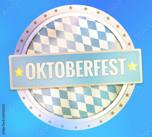 Bavaria Flag Design Round