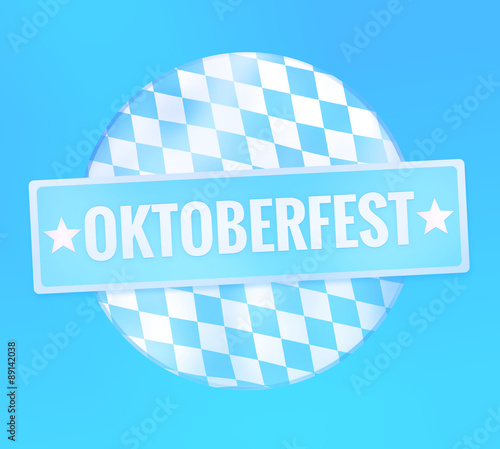 Bavaria Flag Design Round