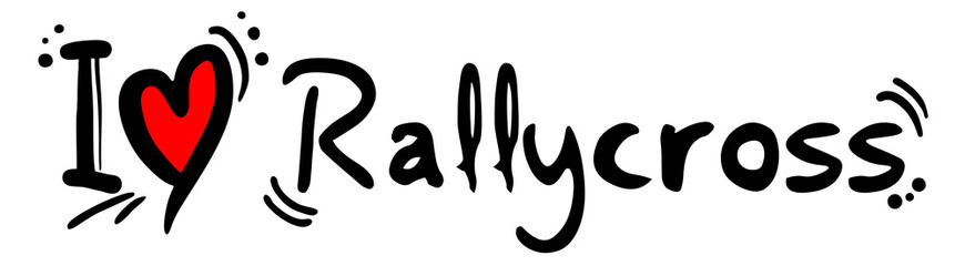 Wall Mural - Rallycross love