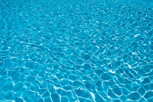 Blue Water Surface In Swimming Pool