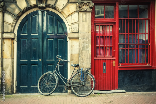  Plakaty drzwi   rower-w-amsterdamie