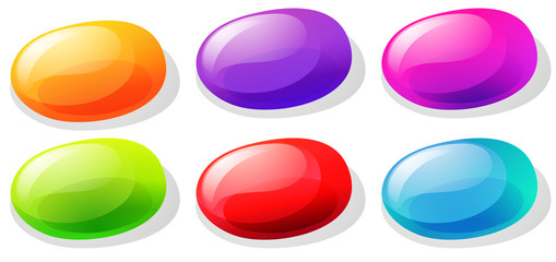 Sticker - Jelly beans in many colors