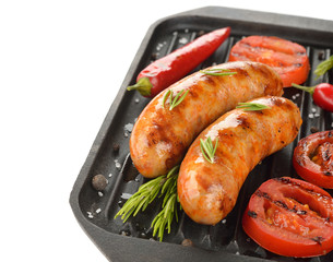 Wall Mural - Grilled sausages